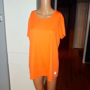 $4 Neon Orange Danskin Now Shirt XXL